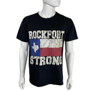 Rockport Strong Men’s Texas Flag Black Tee
